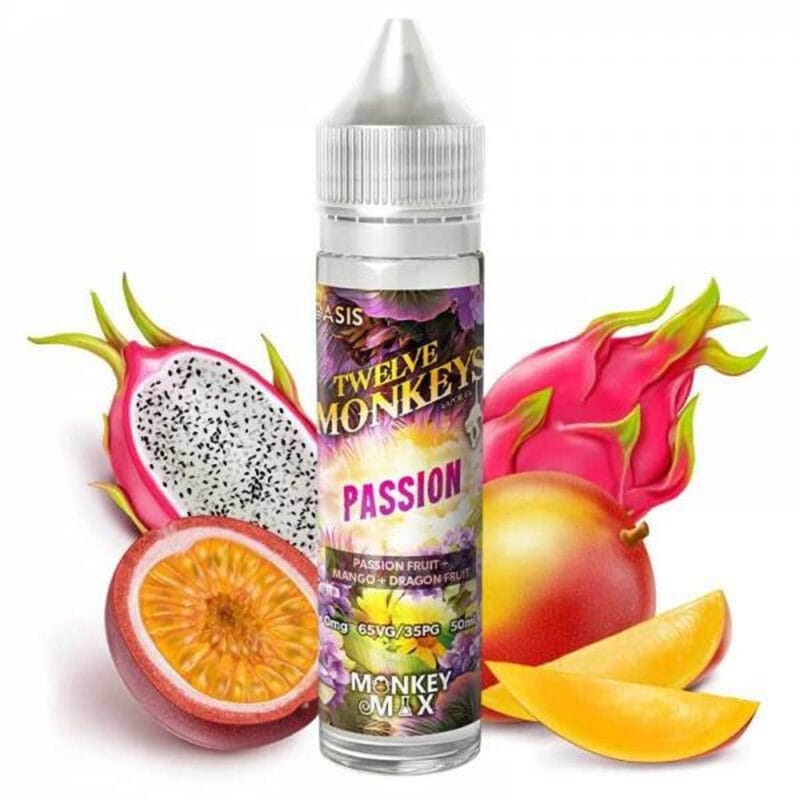 Twelve Monkeys Passion 50ml Shortfill 70VG 30PG